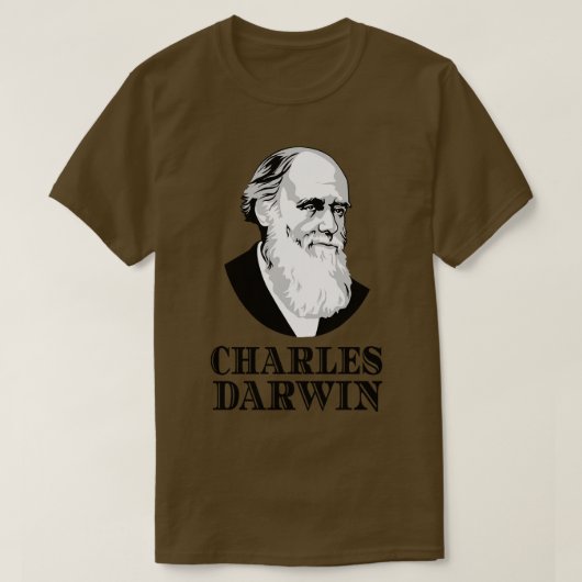 Charles Darwin Evolution Botanist Zoologist T-shirt (Design voorkant)