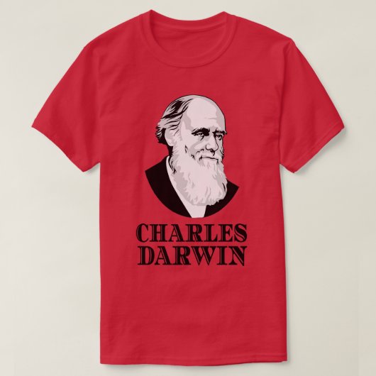 Charles Darwin Evolution Botanist Zoologist T-shirt (Design voorkant)