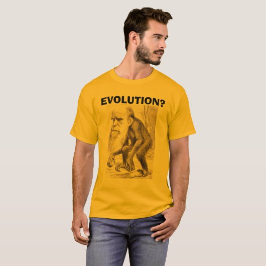 Charles Darwin Evolution? T-shirt (Voorkant volledig)