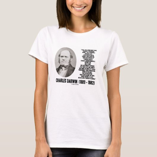 Charles Darwin Golden Rule Observation Memorandum T-shirt (Voorkant)