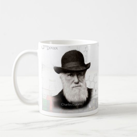 Charles Darwin Historische Mok (Links)