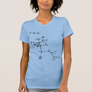 Charles Darwin - Ik denk (zwart) T-shirt