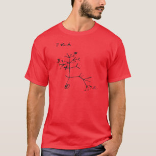 Charles Darwin - Ik denk (zwart) T-shirt