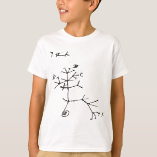 Charles Darwin - Ik denk (zwart) T-shirt