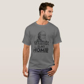 Charles Darwin is mijn Homie Evolution T-shirt (Voorkant volledig)