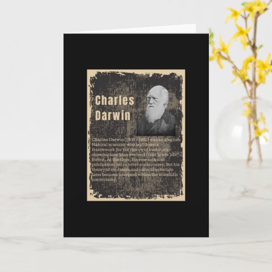 Charles Darwin - Kaart (Gele Bloem)