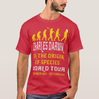 Charles Darwin Origin Species World our Evolve Sci T-shirt
