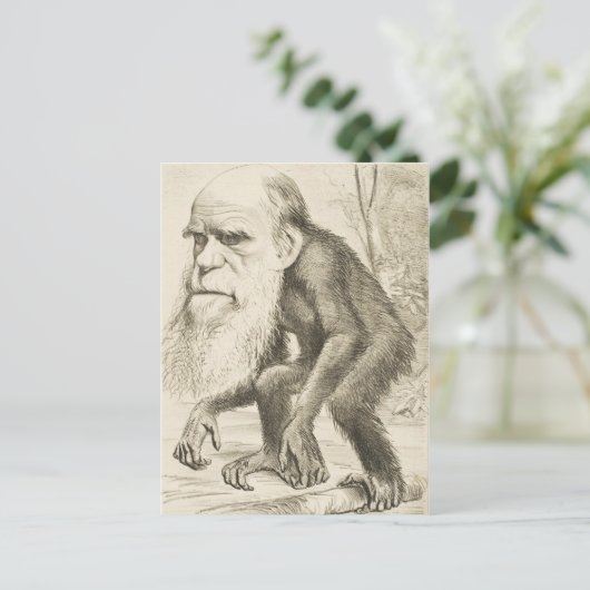 Charles Darwin Original Illustration Briefkaart (Staand voorkant)