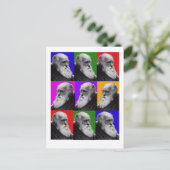 Charles Darwin Pop Art Gifts for All Ages Briefkaart (Staand voorkant)