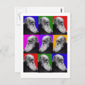 Charles Darwin Pop Art Gifts for All Ages Briefkaart (Voorkant / Achterkant)