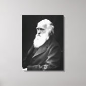 Charles Darwin Portrait Canvas Afdruk (Voorkant)