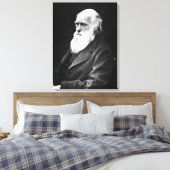 Charles Darwin Portrait Canvas Afdruk (Insitu (Slaapkamer))