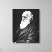 Charles Darwin Portrait Canvas Afdruk (Voorkant)