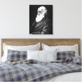 Charles Darwin Portrait Canvas Afdruk (Insitu (Slaapkamer))