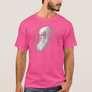 Charles Darwin Portrait Face Evolution Atheist gif T-shirt