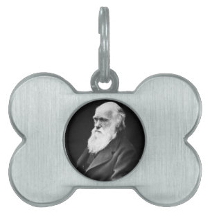 Charles Darwin Portret Huisdieren Naamplaatje