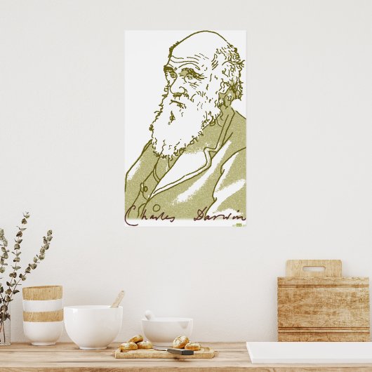 Charles Darwin, Poster (Keuken)