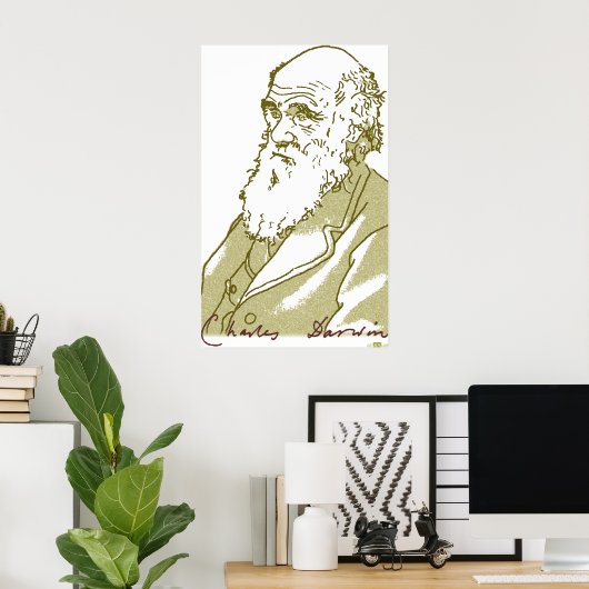 Charles Darwin, Poster (Thuiskantoor)
