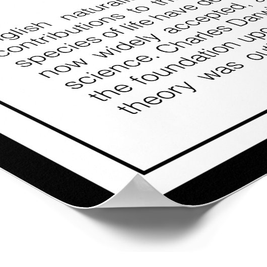 Charles Darwin Poster (Hoek)