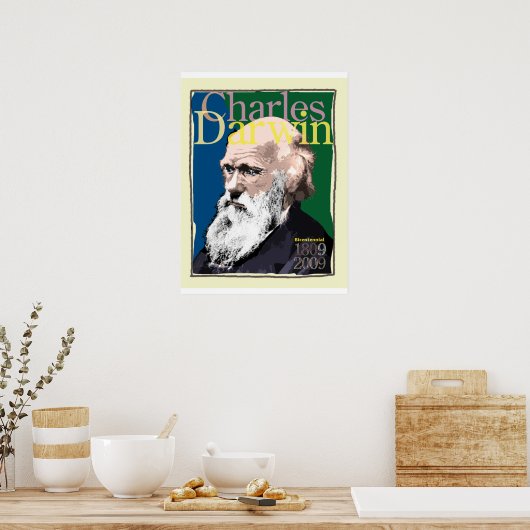 Charles Darwin poster (Keuken)