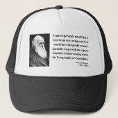 Charles Darwin Quote 2b Trucker Pet (Voorkant)
