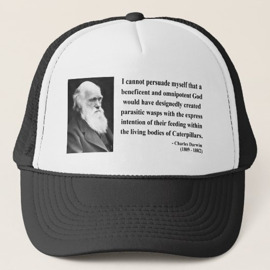 Charles Darwin Quote 2b Trucker Pet (Voorkant)