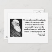 Charles Darwin Quote 4b Briefkaart (Voorkant / Achterkant)
