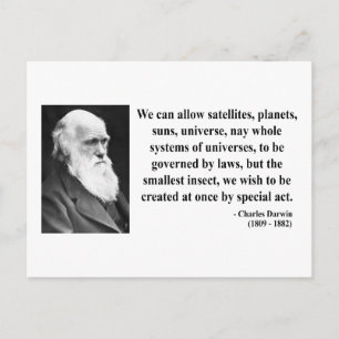 Charles Darwin Quote 4b Briefkaart