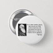 Charles Darwin Quote 4b Ronde Button 5,7 Cm (Voorkant /achterkant)