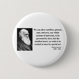 Charles Darwin Quote 4b Ronde Button 5,7 Cm