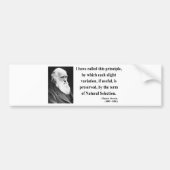 Charles Darwin Quote 6b Bumpersticker (Voorkant)