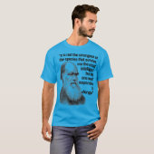Charles Darwin Quote Evolution Pro Science Quote T-shirt (Voorkant volledig)