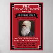 Charles Darwin  Repro Retro Poster (Voorkant)