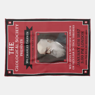 Charles Darwin Repro Retro Theedoek