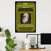 Charles Darwin  Repro Retro Wall Art Poster (Thuiskantoor)