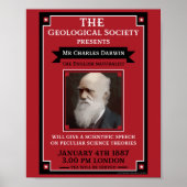 Charles Darwin  Repro Retro Wall Art Poster (Voorkant)