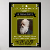Charles Darwin  Repro Retro Wall Art Poster (Voorkant)