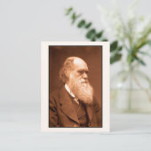 Charles Darwin rond 1874 Briefkaart (Staand voorkant)