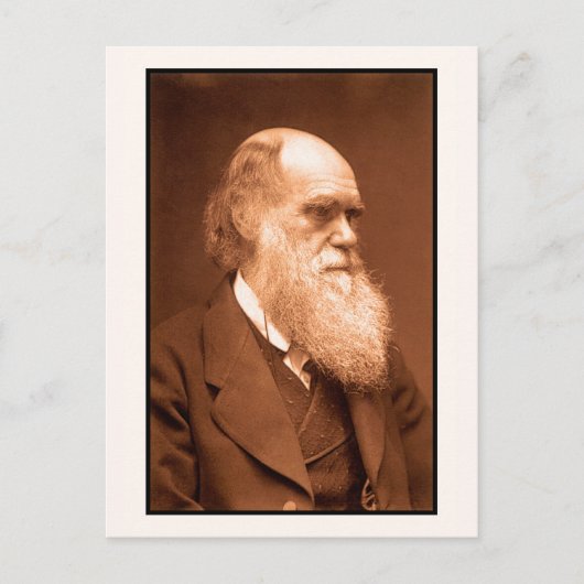 Charles Darwin rond 1874 Briefkaart (Voorkant)