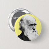 Charles Darwin Ronde Button 5,7 Cm (Voorkant /achterkant)