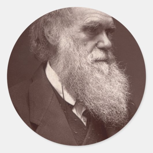 Charles Darwin Sticker (Voorkant)