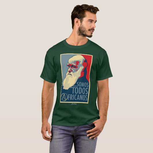 Charles Darwin T-shirt (Voorkant volledig)