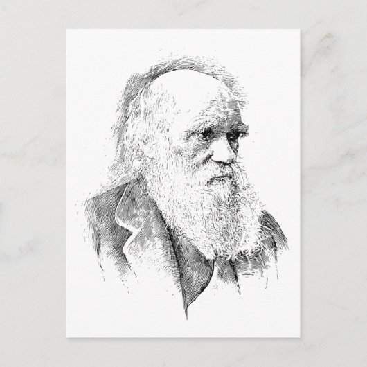 Charles Darwin, The Origin of Species 1872 Briefkaart (Voorkant)