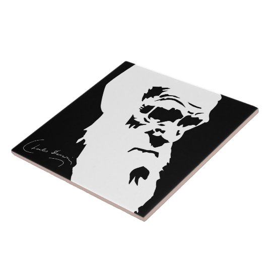 Charles Darwin Tile Tegeltje (Zijkant)