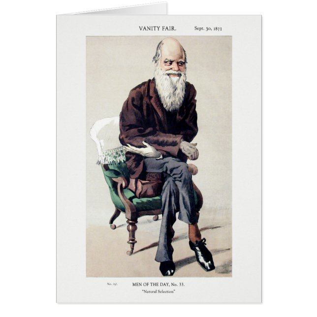 Charles Darwin Vanity Fair Illustratie (Voorkant)