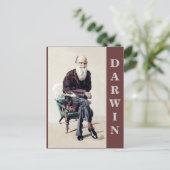 Charles Darwin Vanity Fair Illustratie Briefkaart (Staand voorkant)