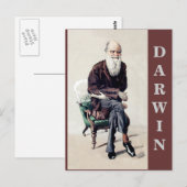 Charles Darwin Vanity Fair Illustratie Briefkaart (Voorkant / Achterkant)