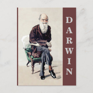 Charles Darwin Vanity Fair Illustratie Briefkaart