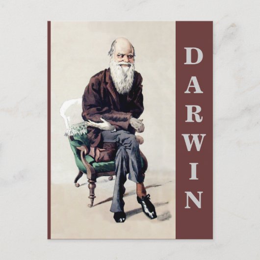 Charles Darwin Vanity Fair Illustratie Briefkaart (Voorkant)