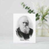 Charles Darwin Vignette Briefkaart (Staand voorkant)